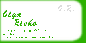 olga risko business card